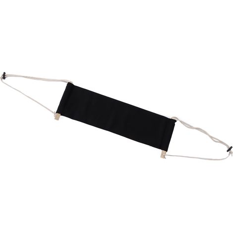 Repose-pieds Hamac Portable Durable Pratique Sous Bureau Repose-jambes Tabouret Noir (1/5)