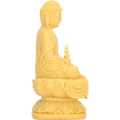 Statuette Bouddha en Résine pour Décoration Zen - Idée Cadeau Maison et Bureau - 10 cm (1/5)