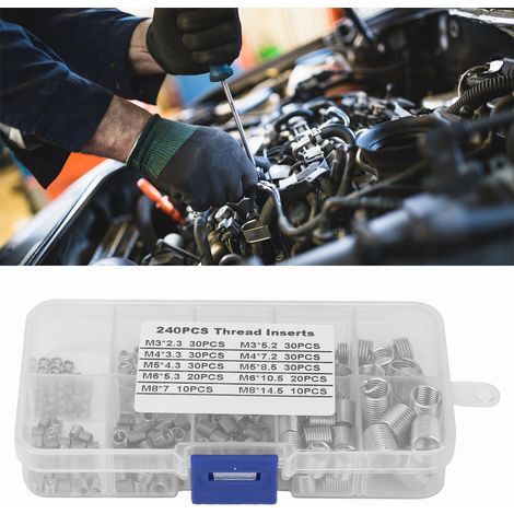 Kit d'outils de réparation de filetage en acier inoxydable (240 pièces) (1/5)