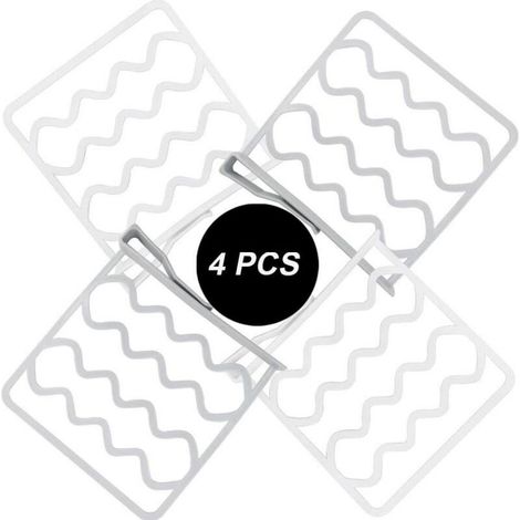 4er-Set Regaleinteiler, Kleiderschrankeinteiler, bohrfreie Kleiderschrankeinteiler, Trennwand, Kleiderschranksystem, Regalsystem, Ordnungssystem, Aufbewahrungshilfe (1/5)