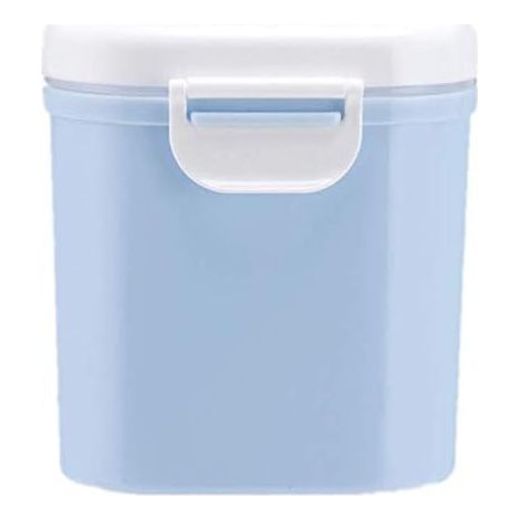 Boîte de distribution de lait en poudre pour nourrissons portable 400ML avec cuillère (bleu)