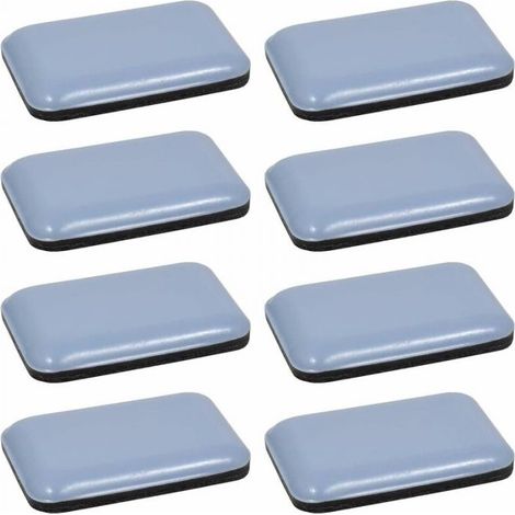 8x Teflon PTFE self-adhesive rectangular 35 x 25 mm Teflon glider pad Floor protection Parquet Chair Leg Furniture (1/4)