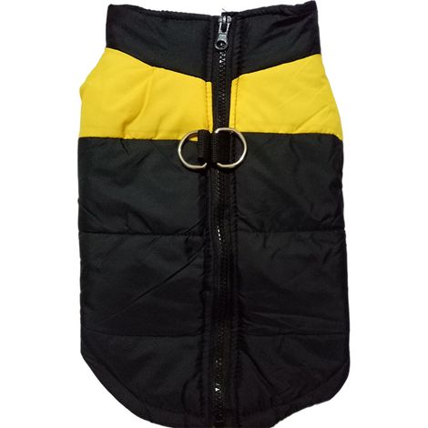 Gilet imperméable en coton pour chien, gilet pour animal de compagnie, manteau pour chien automne et hiver, manteau pour chien automne et hiver petits et moyens chiens, manteau chaud pour chien (M) ja (1/2)