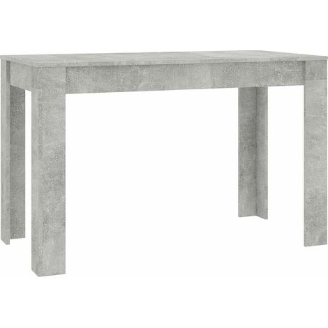 Maison Exclusive - Table à manger Gris béton 120x60x76 cm Bois d'ingénierie