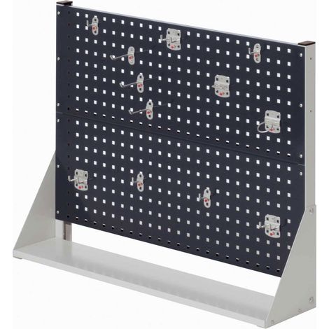 Kappes ®RasterPlan Stellwände einseitig Größe 2 - 2x Lochplatten 1x Werkzeughaltersortiment 10-teilig Anthrazitgrau RAL 7016