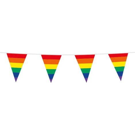 10 Meter lange Regenbogen-Wimpelkette