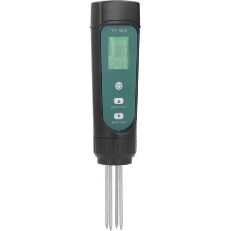 3-in-1 digitaler Bodentester, EC-Temperatur- und Feuchtigkeitsmesser, hintergrundbeleuchtetes LED-Display für den Garten, praktisches Werkzeug. (1/5)