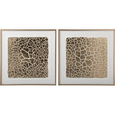 Tableau doré en bois lot de 2 - doré (1/4)