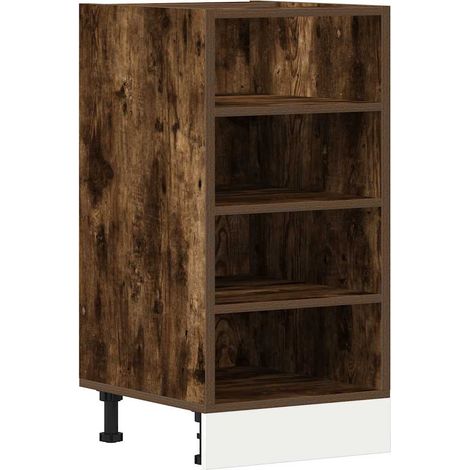 Maison Exclusive - Armadio Inferiore “Riga” Rovere Fumo 40x44,5x81,5 cm