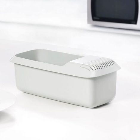 Cuiseur à Pâtes au Micro-ondes, égouttoir à Spaghettis au Micro-ondes Bateau à Pâtes Rapide avec Système de Filtrage pour Dortoirs (1/4)