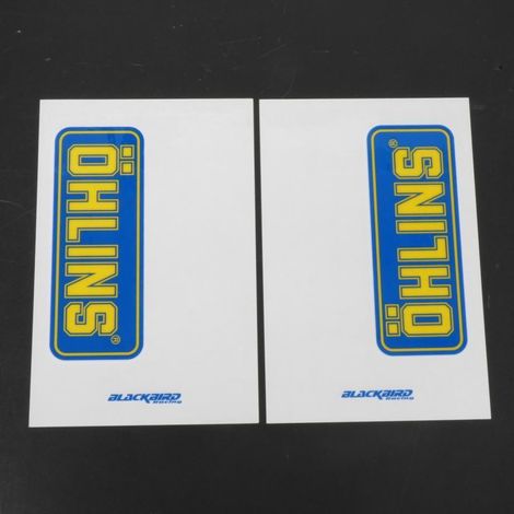 aufkleber sticker olhins für auto 5045o / Gabelschutz ohlins neu