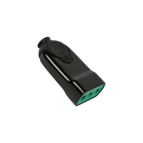 PRESA DRITTA 2 POLI + TERRA 10A NERA- - nera 81011 - 5 pezzi FANTON