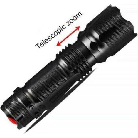 Torche lumineuse zoom focus torche d'éclairL2 torche mini portable rechargeable torche lumineuse forte (1/4)