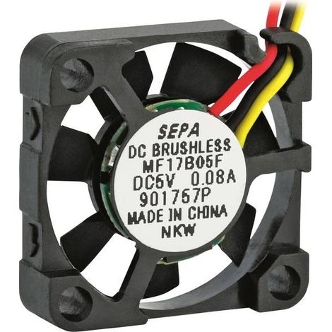 SEPA MF17B05FSE Ventola assiale 5 V/DC 1.1 m³/h (L x L x A) 17 x 17 x 4.5 mm