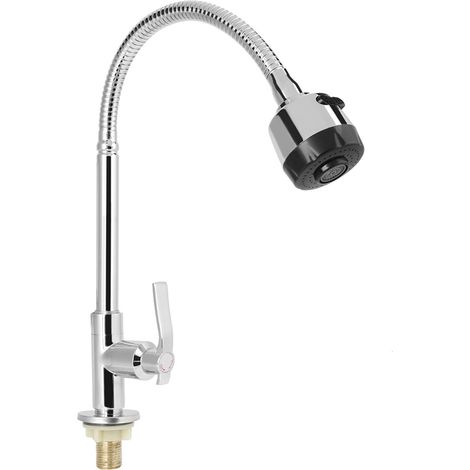 d'évier Robinet de cuisine universel et pliable G1 2" pour eau froide (1/4)