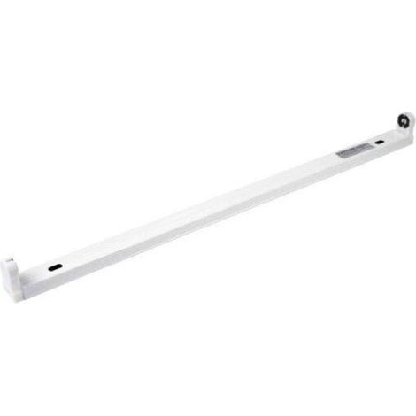 Optonica – Support pour tube LED T8 60 cm IP20 – Résistant à l'humidité – Alimentation d'un seul côté – Compatible avec tubes LED T8