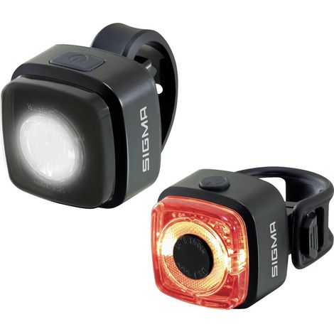 Sigma Kit d'éclairage de vélo AURA MICRO Set Luminaire LED fonctionnant à pile à batterie (1/4)