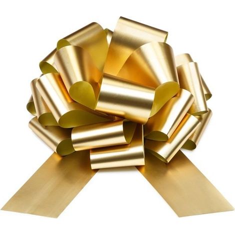 Lazo decorativo DIY color oro claro de 40 cm