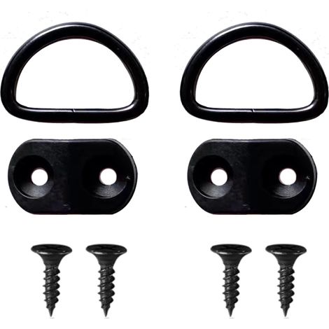 BRAVIX Anneaux D'arrimage, 10 pièces Crochets pour Filet Coffre Voiture, Anneau de Fixation, Anneau d'arrimage en de pour la Fixation la Cargaison dans Les Bateaux, Voitures, Camping (1/3)