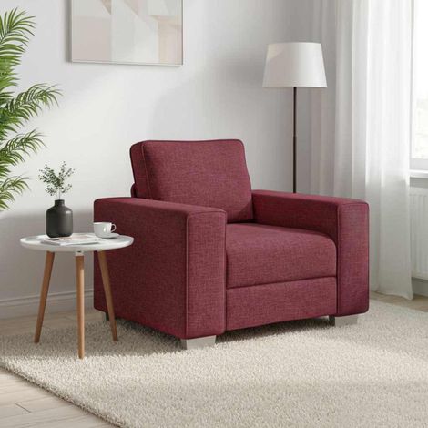 Canapé-Sofa Bordeaux 100 x 80 x 82 cm tissu (1/5)