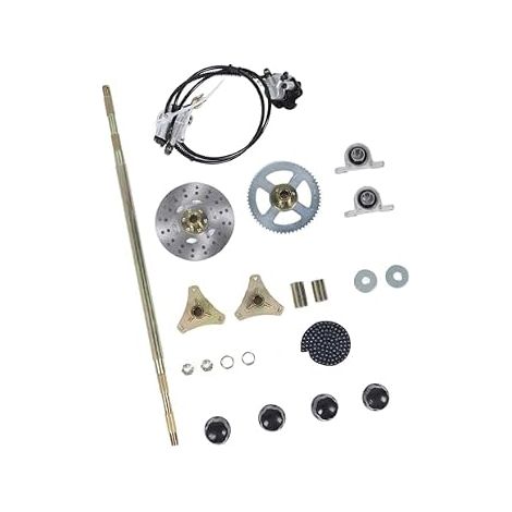 Kit D'essieu Arrière Live Go Kart 29 Pouces, Chaîne de Frein, étrier de Disque, Moyeu, Kit de Remplacement pour Quads ATV (1/5)