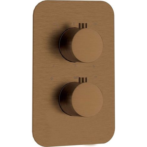 Elemento esterno per box termostatico finitura bronzo spazzolato - Harty