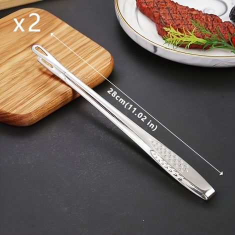 Lot de 2 crochets en acier inoxydable en forme de S, à fixation murale sans perçage, pour cuisines, salles de bains et placards, couleur argentée (1/5)