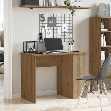 Desk Artisan Oak 100x55x75 cm Engineered Wood vidaXL