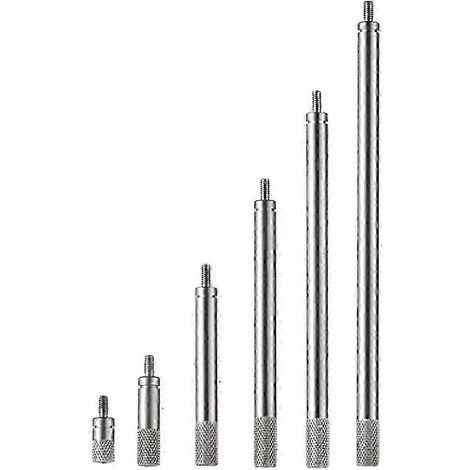 Jeu de 6 rallonges pour comparateurs à cadran, filetage M2.5, rallonge de 10 à 100 mm pour mesures avec comparateurs à cadran et numériques (1/5)