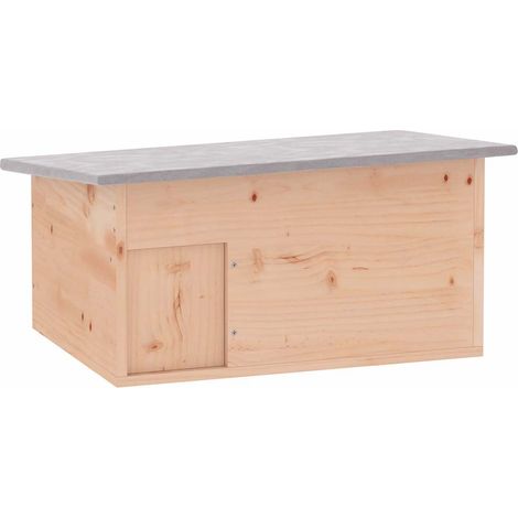 Cabane pour hérisson 45 x 33 x2 2 cm Bois