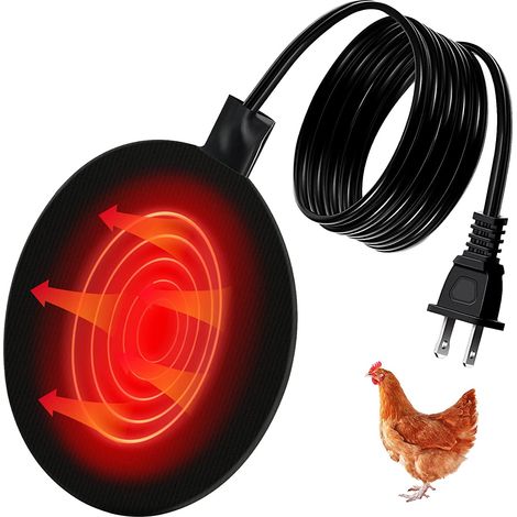Soavoa Base Chauffante pour Abreuvoir Volaille, PVC Étanche avec Câble USB, Lot de 2 (1/4)