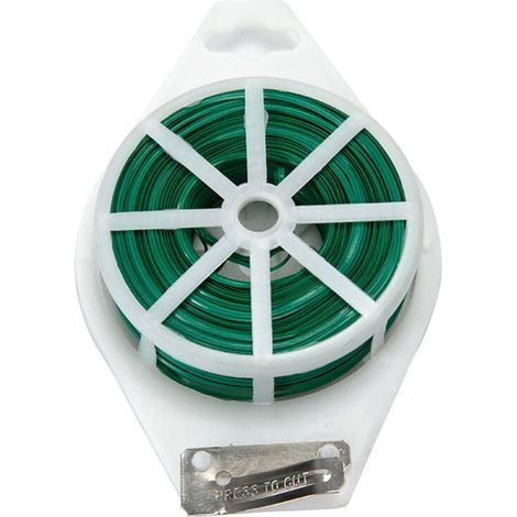 Attaches pour Plantes Grimpantes 100m- Vert Fil de Greffe de Plantes en Métal Polyvalent (1/4)