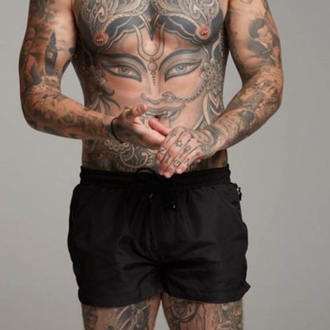 Short de sport homme léger et absorbant avec poches pour running, fitness et activités extérieures - Noir Taille M (1/5)