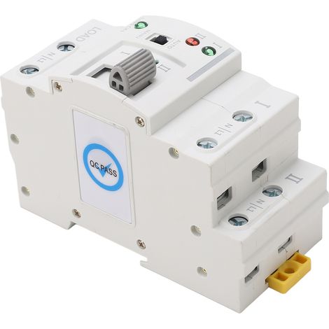 Interrupteur de Transfert Automatique 2 Pôles 63A pour Groupe Électrogène, Commutation Rapide en Millisecondes, Contrôleur 110VAC (1/5)