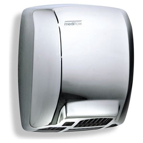 Asciugamani Elettrico Aria Calda Automatico in Acciaio Lucido Mediclinics Mediflow M03Ac