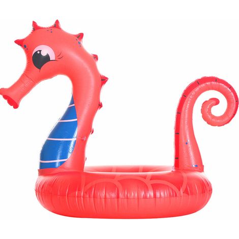 Bouée de sauvetage gonflable en forme d'hippocampe, modèle rouge INS Net. (1/2)