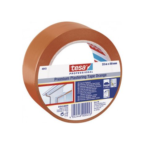 Cinta de Revoco Premium 33m x 50mm Naranja 4843 Tesa