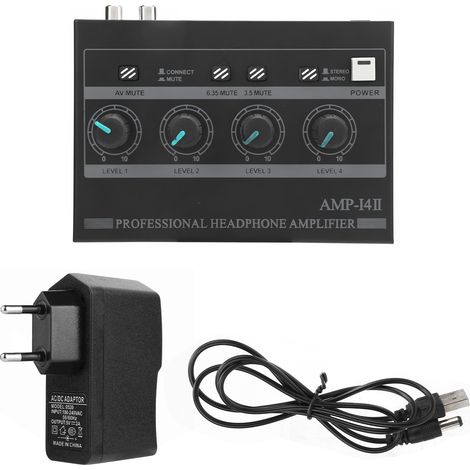 Amplificateur Casque 4 Canaux Ferroalliage Mono/Stéréo Set de Monitoring AMPi4Ⅱ (100-240V)(Prise EU) (1/5)