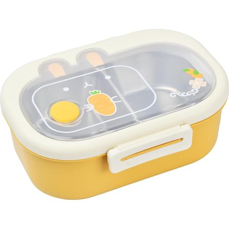 Boîte Repas, Boite Repas Compartiment, Bento Lunch Box, Boîte à Déjeuner en Inox, Boîte à Goûter Isotherme, Récipient Alimentaire, Conteneur de Préparation des Repas, Boîte pour Enfant, Adulte (1/5)