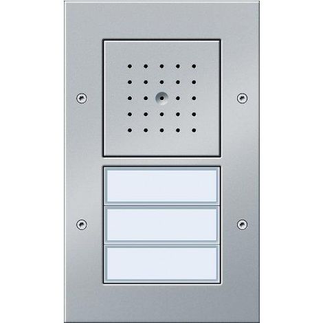 GIRA 126765 INTERPHONE VIDÉO AP 3 BOUTONS ALUMINIUM