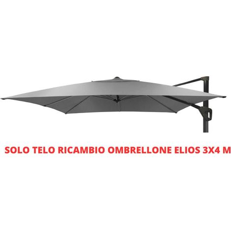 RICAMBIO TELO NOVASUN PER OMBRELLONE ELIOS ORIENTABILE/RETRATTILE 3X4 M GRIGIO CHIARO