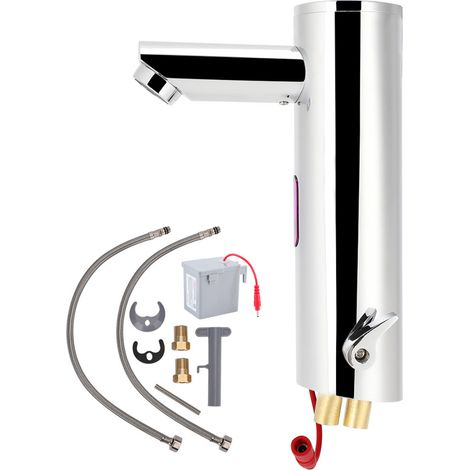 Robinet de salle de bain automatique sans contact G1/2 po avec capteur tactile pour usage domestique et hôtelier (1/5)
