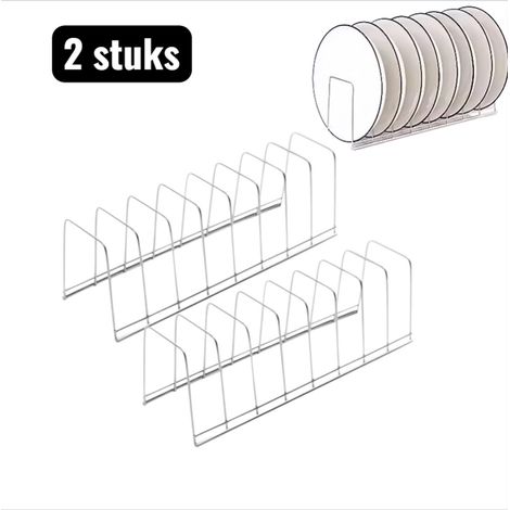 Étagère de cuisine en acier inoxydable de 30 cm support assiettes et casseroles peut accueillir 8 assiettes tiroir à couverts conception peu encombrante argenté (1/5)