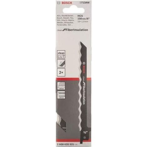 Bosch Professional 2330057 Lame Seghettate, Nero, 150 mm (1/3)