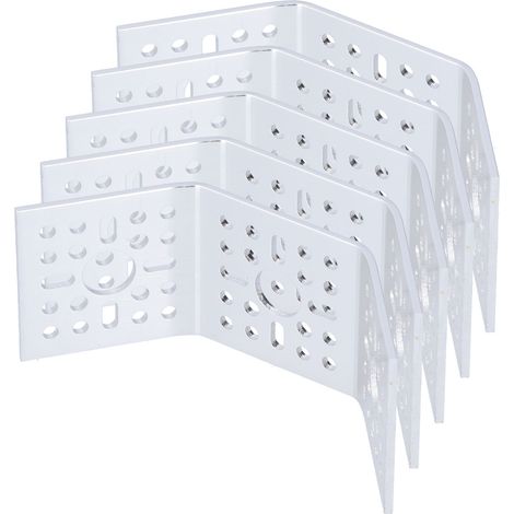 Cinq supports de montage pour servomoteurs avec connecteurs à plaque en alliage d'aluminium à double angle de 135 degrés (1/5)