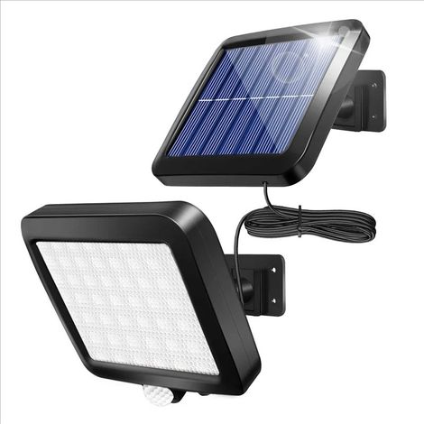 Jandei - Aplique Solar 56 leds exterior 500 lms con sensor con cable de 5M