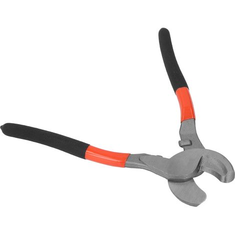 Pince coupe-câble 25 cm robuste avec dénudeur intégré pour câbles multibrins en cuivre et aluminium (1/5)