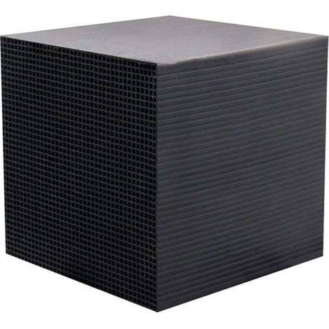 Cube Filtre Aquarium en Charbon Actif 10x10x10 cm Noir – Filtration Ultra Puissante et Écologique