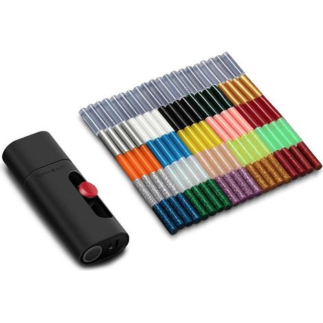 Wowstick Mini-Heißkleberstift, kleine Heißklebepistole mit eingebautem Lithium-Akku und USB-Typ-C-Ladekabel