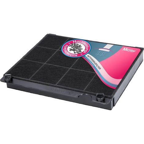 Filtre à charbon actif - 1 pièce - Pour hotte aspirante - Compatible Elica Aeg Bosch - Dimensions 220x205mm (1/5)